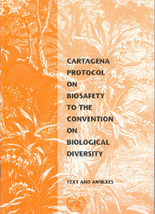 Das Bild zeigt das Titelblatt vom Cartagena Protokoll